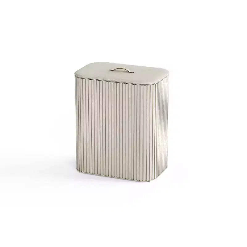 Joseph Joseph Tota Trio Luxe 90L Cesto portabiancheria con separazione in bambù - Ecru