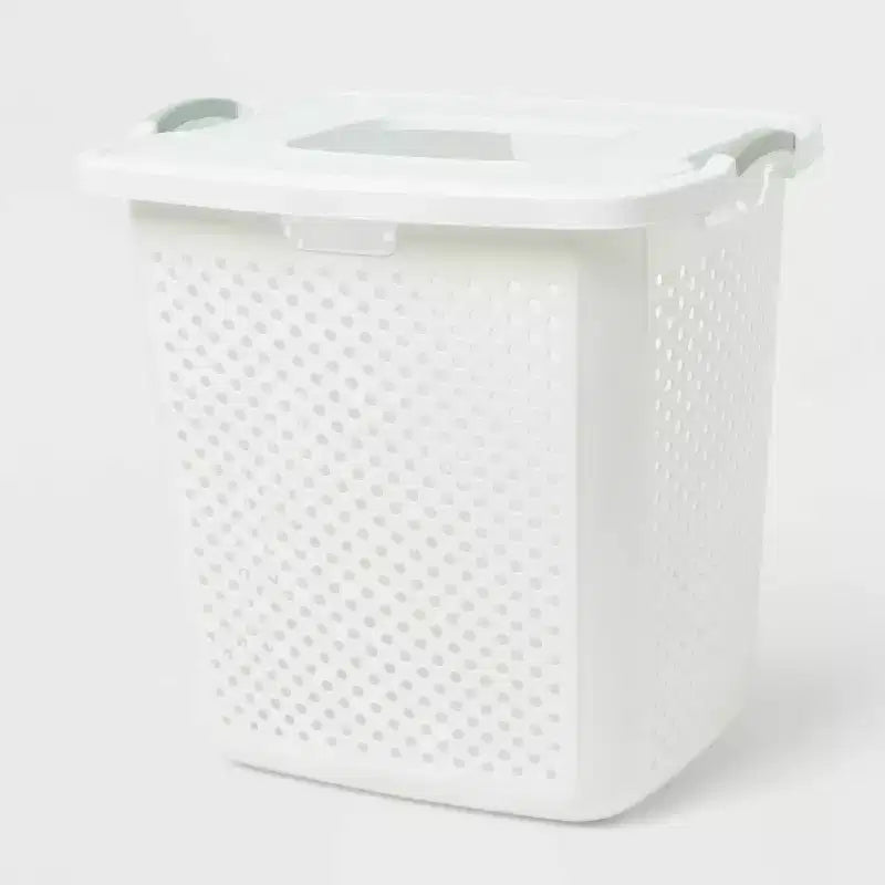 BR XL Lamper with Lid White with Daydream Green Handles - Brightroom™