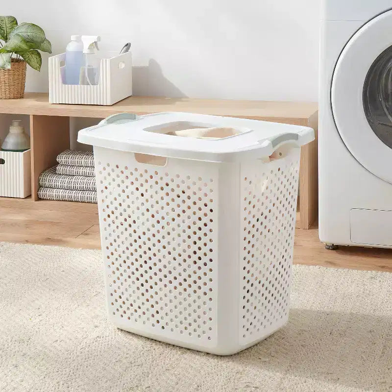 Lanterna BR XL con coperchio bianco e manici verde sogno - Brightroom™