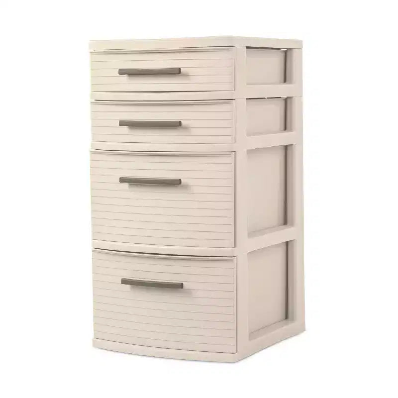 4 Drawer Medium Tower Snowfall White - Brightroom™