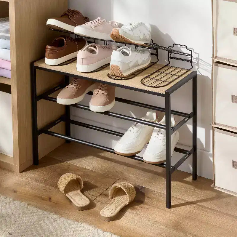 Salvaspazio per scarpe in filo metallico Brightroom™, confezione da 6