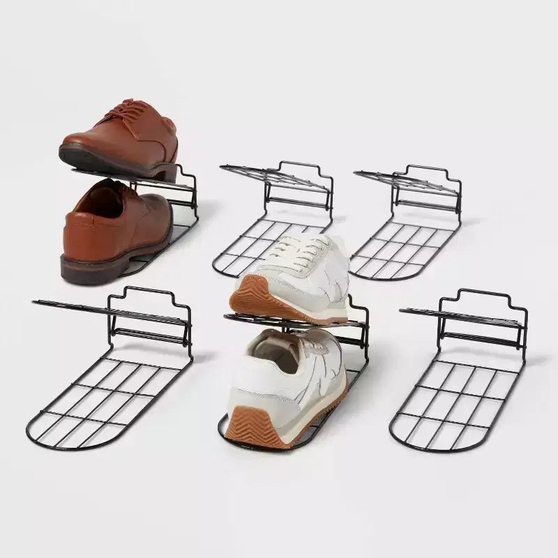 Salvaspazio per scarpe in filo metallico Brightroom™, confezione da 6