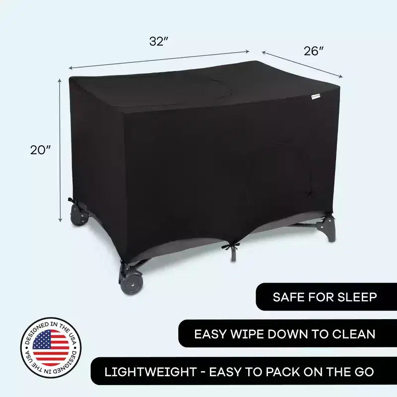 Telo oscurante per box traspirante ed elastico - Nero