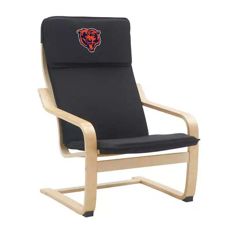 Sedia d'accento NFL Chicago Bears in legno curvato