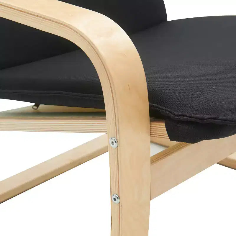 Sedia d'accento NFL Chicago Bears in legno curvato