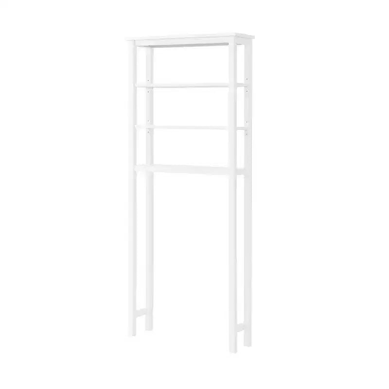 Dover Organizzatore da sopra il WC con ripiani aperti Bianco - Alaterre Furniture