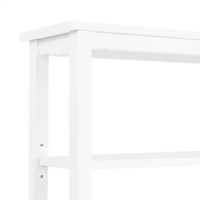 Dover Organizzatore da sopra il WC con ripiani aperti Bianco - Alaterre Furniture