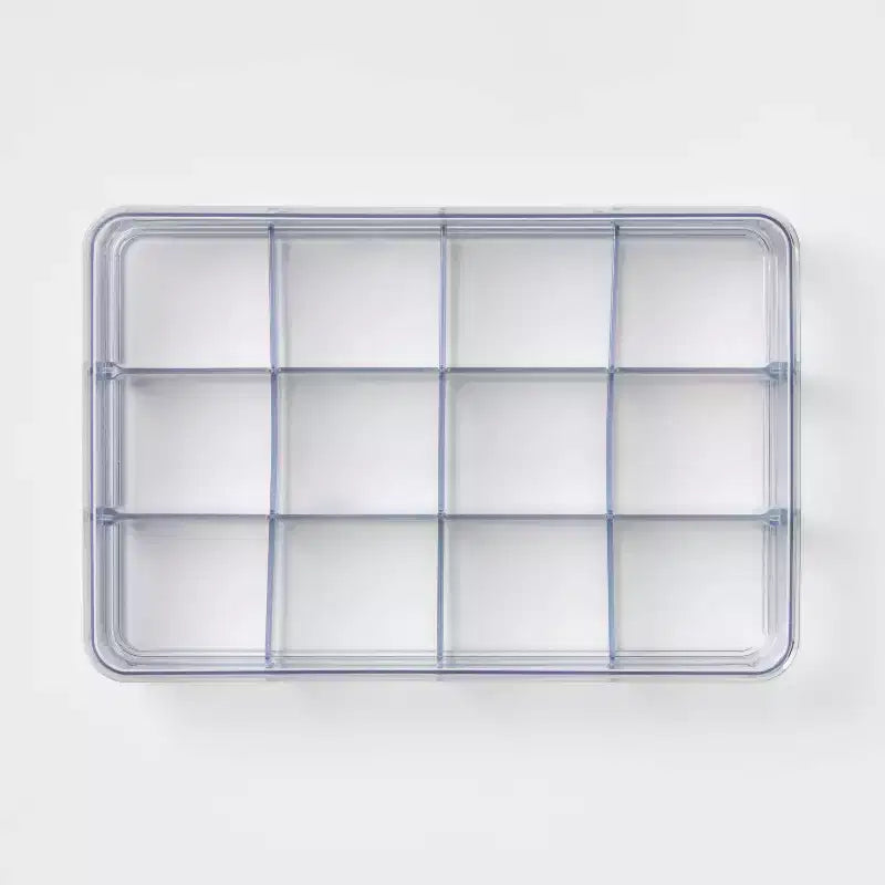Organizzatore a vassoio 23x15x5 cm trasparente - Brightroom™