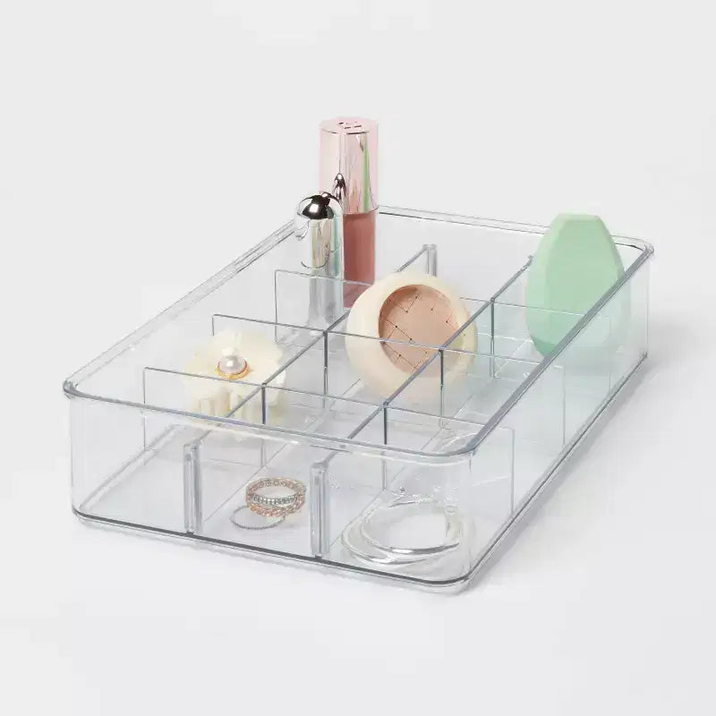 Organizzatore a vassoio 23x15x5 cm trasparente - Brightroom™
