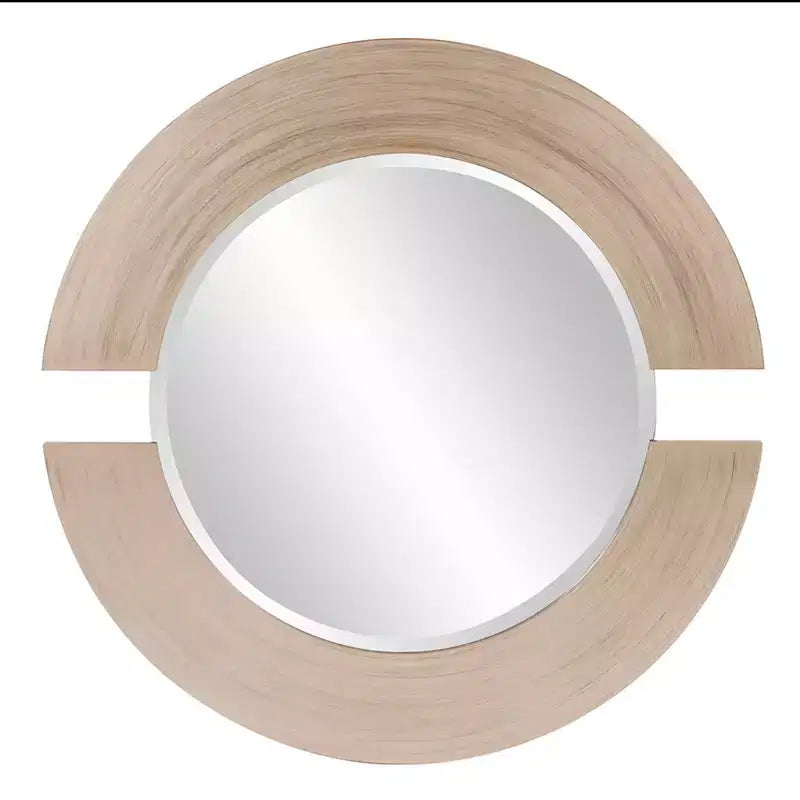 Howard Elliott 36"x24" Rectangular Framed Antoni Dressing Mirror Smokey Gray: Modern Style, MDF, Wall Mounted