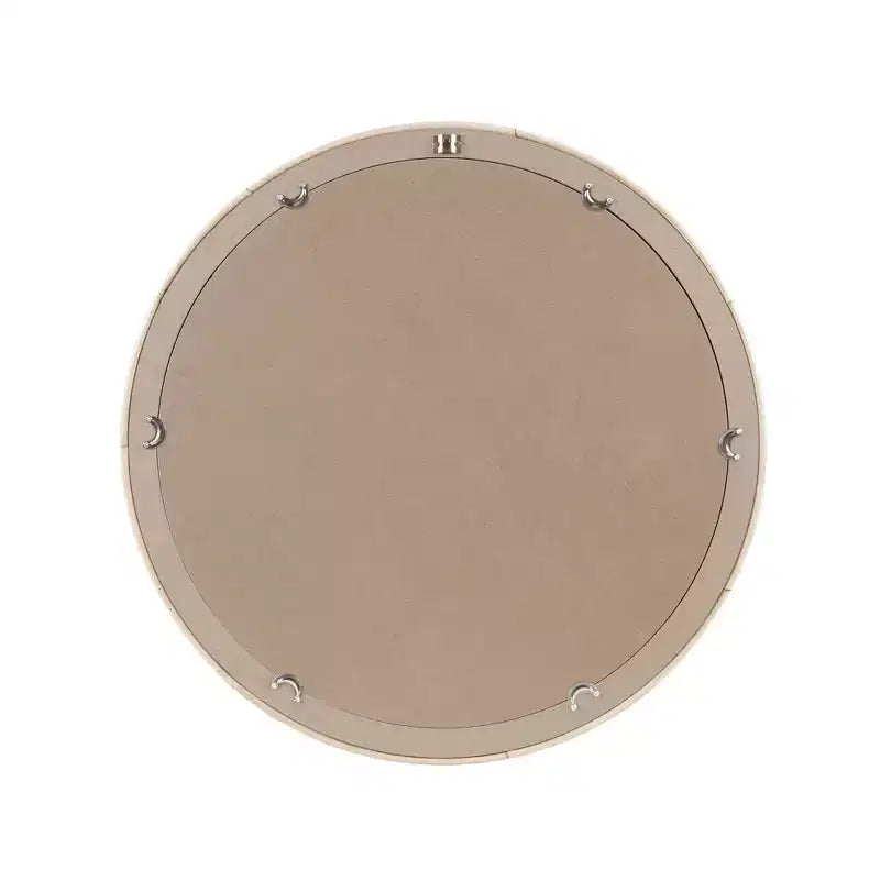 Martha Stewart Luna Specchio da parete rotondo in rattan naturale: Intrecciato a mano, Decorazione nautica, Nessun assemblaggio richiesto