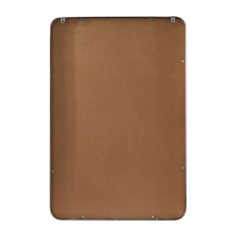 Specchio da Parete in Metallo 36"x24" con Dettaglio Perline Oro - Olivia & May: Specchio Decorativo Rettangolare Moderno, Nessun Montaggio Richiesto
