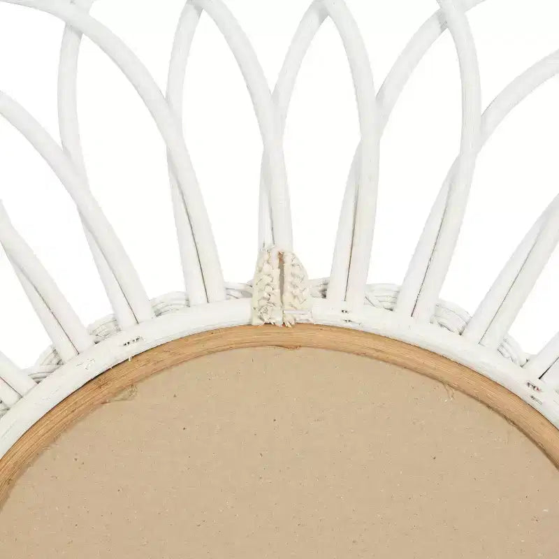 Olivia & May Wood Starburst Wall Mirror Set of 3 White: Stile Tradizionale, Nessun Assemblaggio Richiesto, Include Hardware di Montaggio