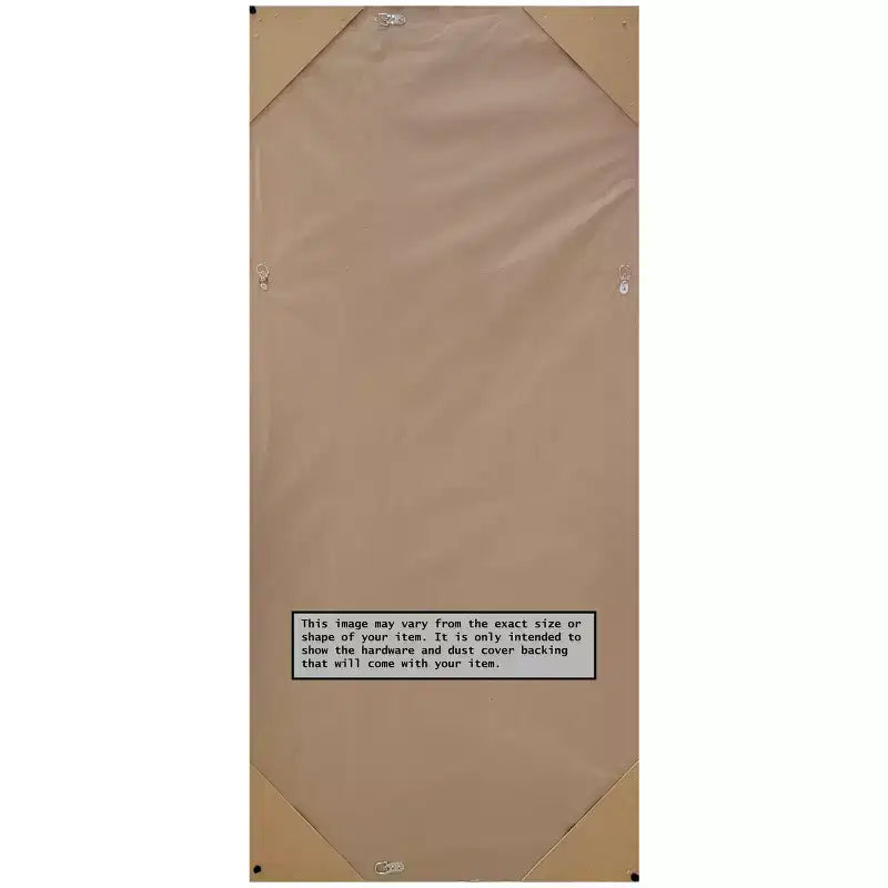 Specchio da terra a tutta lunghezza Amanti Art, 30" x 66", in bronzo con bordo non smussato - Include hardware per il montaggio