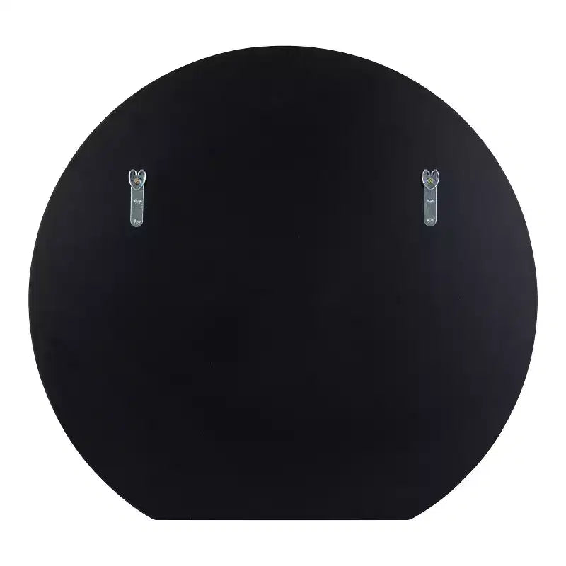 Specchio Decorativo da Parete Piatto Rotondo Caskill Nero 61 x 58 cm - Kate & Laurel All Things Decor: Stile Moderno, Cornice in MDF, Nessun Montaggio Richiesto