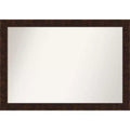 40" x 28" Non-Beveled William Mottled Bronze Narrow Wall Mirror - Amanti Art