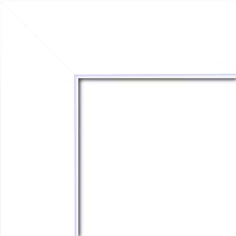 Specchio da parete senza smussatura Corvino bianco in legno 41" x 29" - Amanti Art: Rettangolare moderno, include accessori per il montaggio
