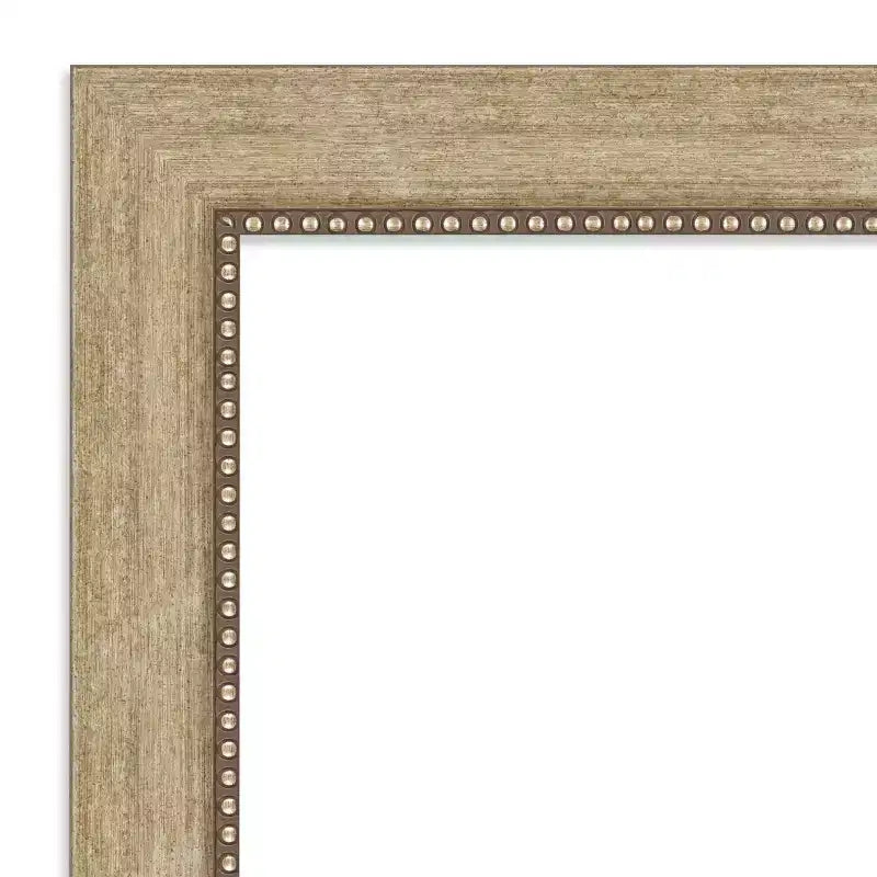 Specchio da parete Astor Champagne, 78,7 x 78,7 cm, non smussato - Amanti Art: Cornice quadrata moderna, include hardware per il montaggio
