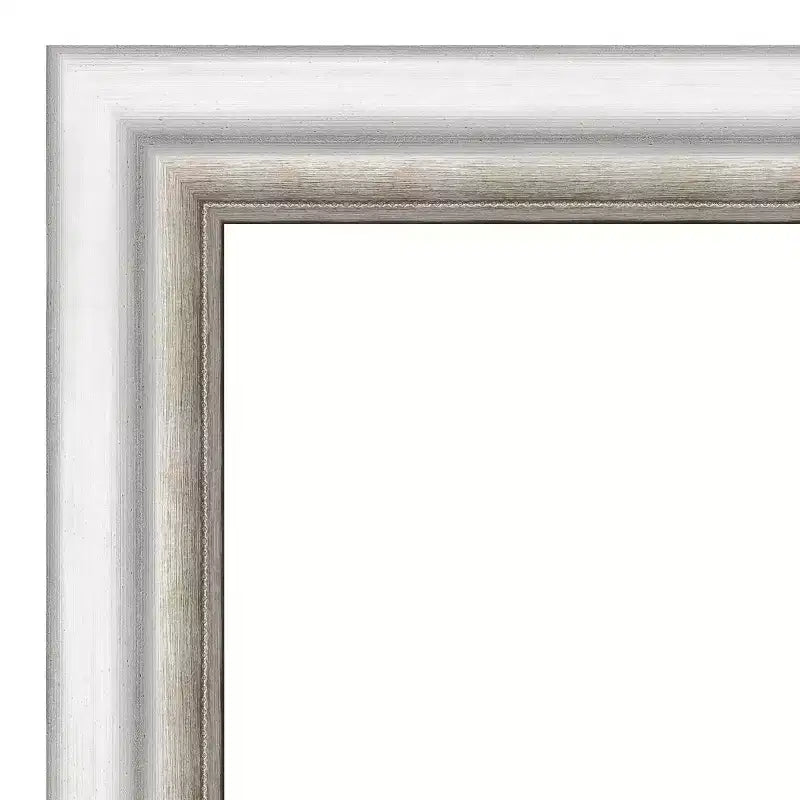 Specchio da parete argento per salone non smussato 41" x 29" - Amanti Art