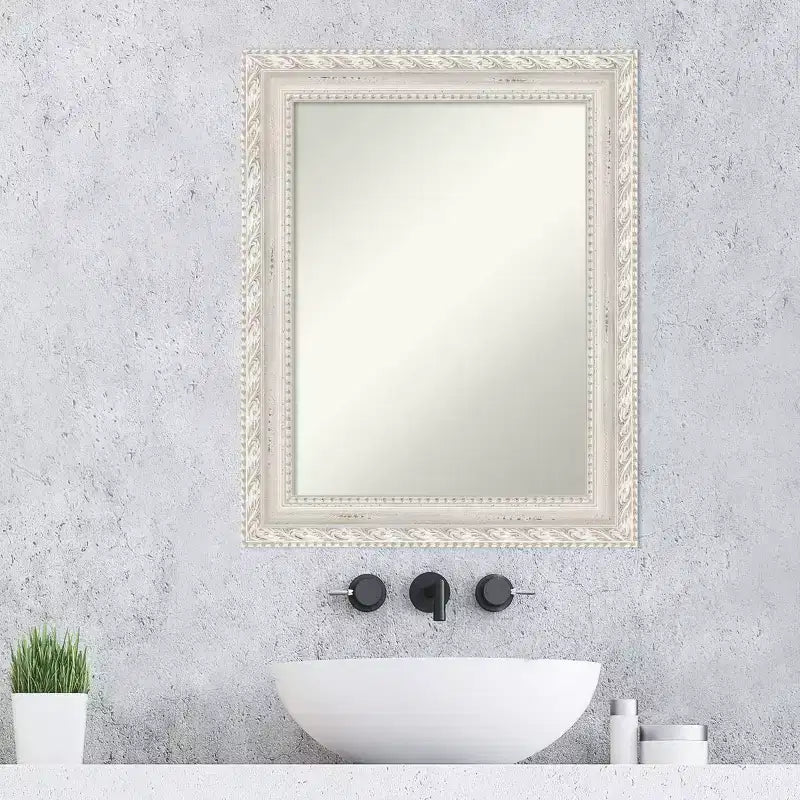 Specchio da parete in legno Opera 24"x30", rettangolare moderno, nessun montaggio - Amanti Art