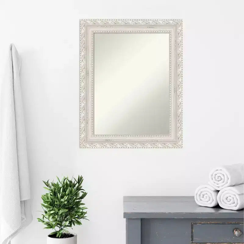 Specchio da parete in legno Opera 24"x30", rettangolare moderno, nessun montaggio - Amanti Art