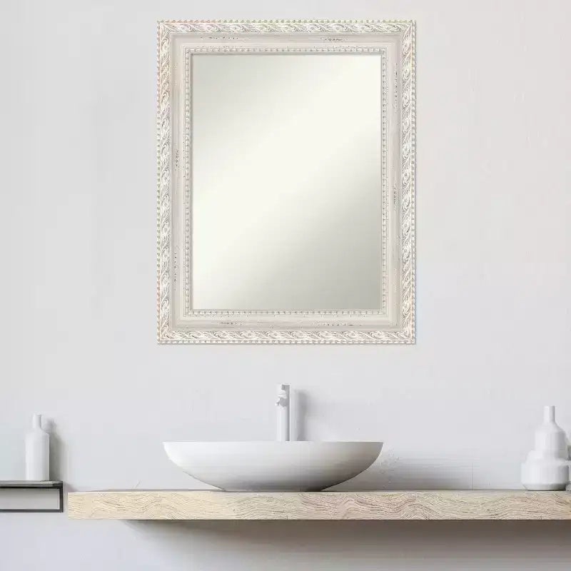 Specchio da parete in legno Opera 24"x30", rettangolare moderno, nessun montaggio - Amanti Art