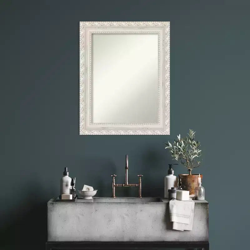 Specchio da parete in legno Opera 24"x30", rettangolare moderno, nessun montaggio - Amanti Art