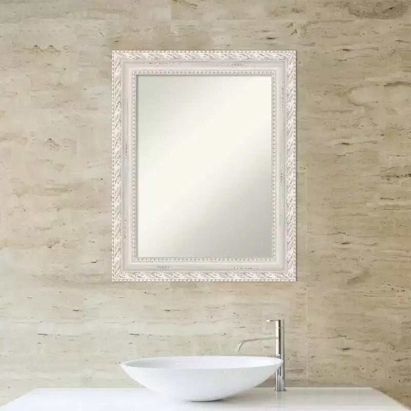 Specchio da parete in legno Opera 24"x30", rettangolare moderno, nessun montaggio - Amanti Art