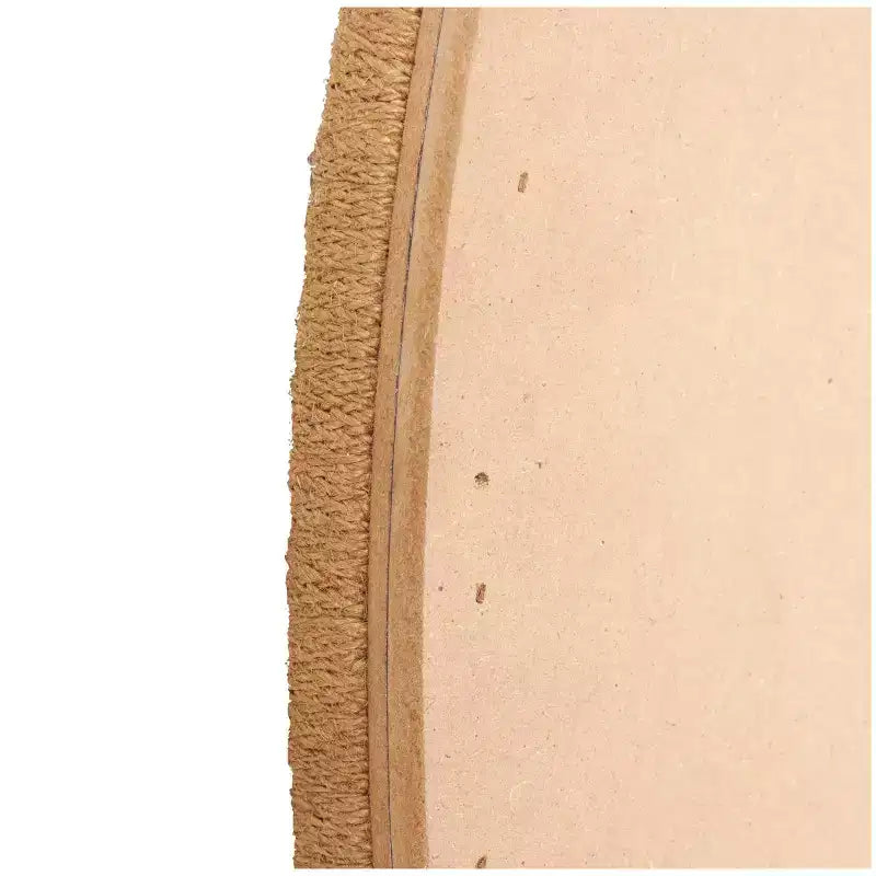 Specchio da parete a scacchi in legno fatto a mano 81x81 cm Marrone - Olivia & May