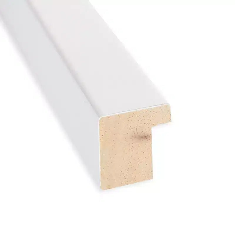 Specchio da parete quadrato moderno Amanti Art con cornice in legno color argento svelte senza smussatura 28"x 28" - Ferramenta per il montaggio inclusa