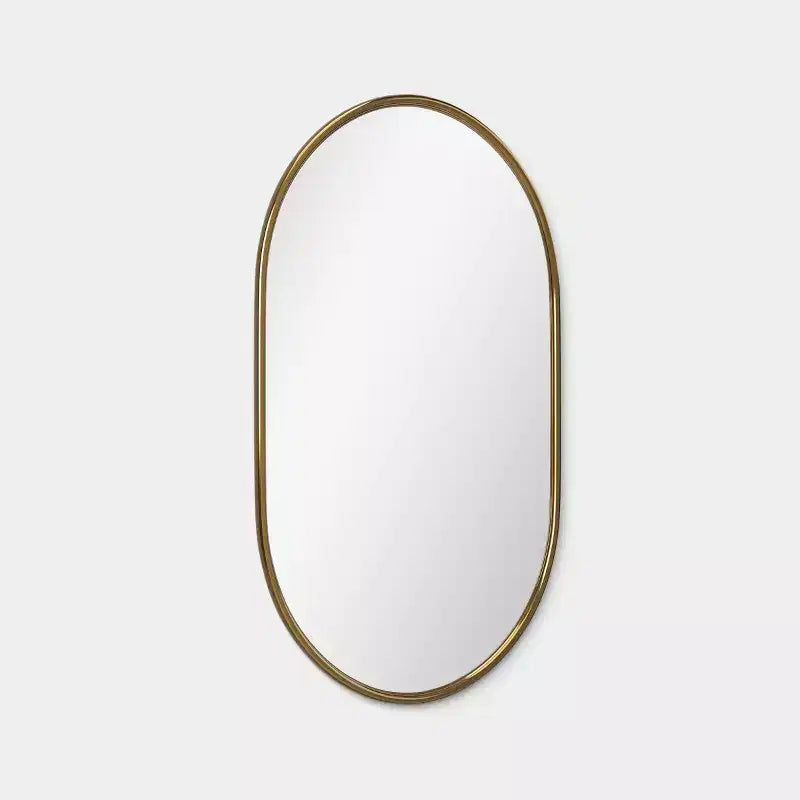 Specchio da parete con tubo in metallo da 24"x36" dorato - Threshold™