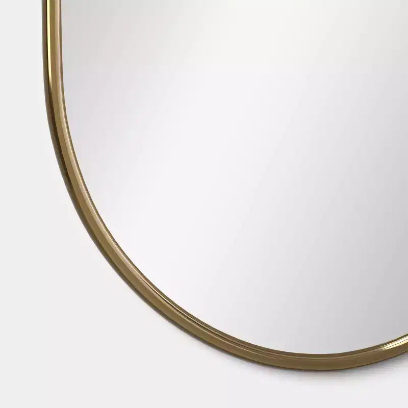 Specchio da parete con tubo in metallo da 24"x36" dorato - Threshold™