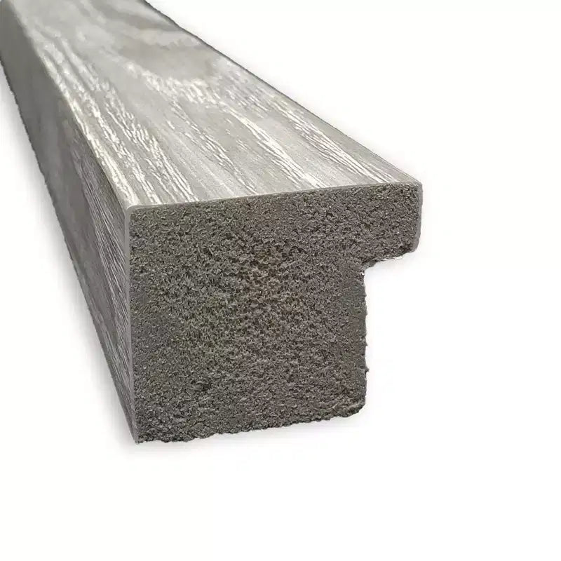 Specchio a figura intera da 17" x 51" con finitura grigio tortora non smussata da appendere alla porta - Amanti Art: Cornice in polistirene, da parete o da porta