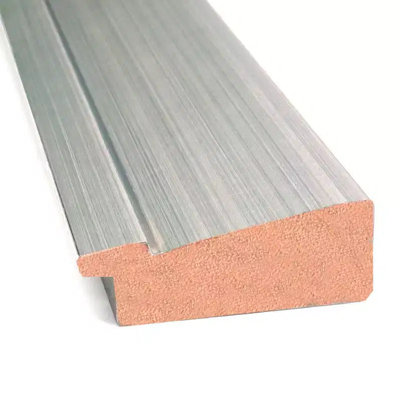 Specchio da parete senza smussatura in legno sottile Romano Silver da 40" x 28" per bagno - Amanti Art: Rettangolare moderno, a parete