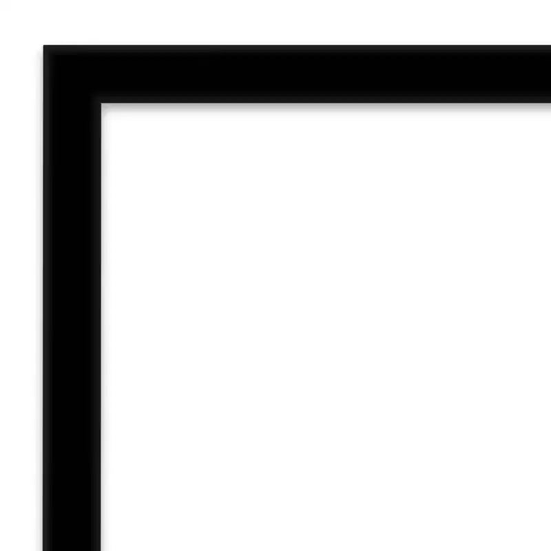 Specchio da parete per bagno Amanti Art, 40" x 29", senza smussatura, nero intenso: rettangolare, cornice in polistirene, montaggio a parete