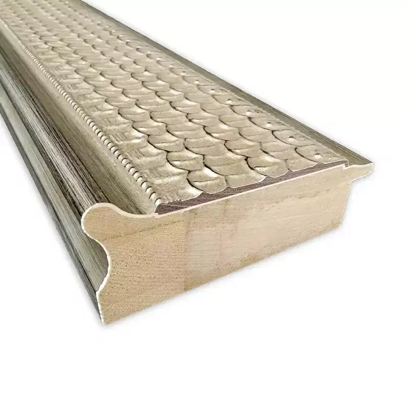 Specchio da parete da bagno in legno d'argento con motivo a traliccio non smussato 44" x 33" - Amanti Art: stile moderno, cornice in legno, montaggio a parete