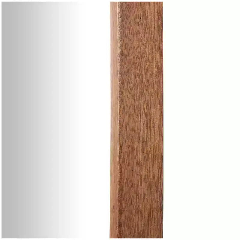 Specchio da parete in legno con bordi arrotondati, 40"x22", Marrone - Olivia & May: Design moderno, cornice in MDF, nessun montaggio richiesto