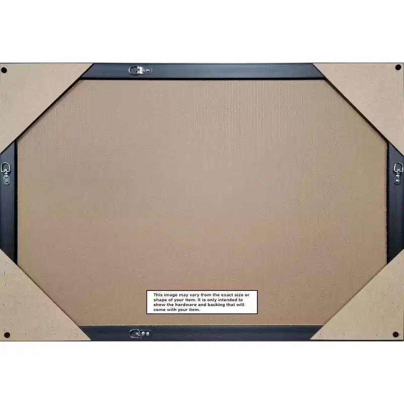 Specchio da bagno da parete Morgan in legno non smussato da 38"x26" bianco/blu - Amanti Art