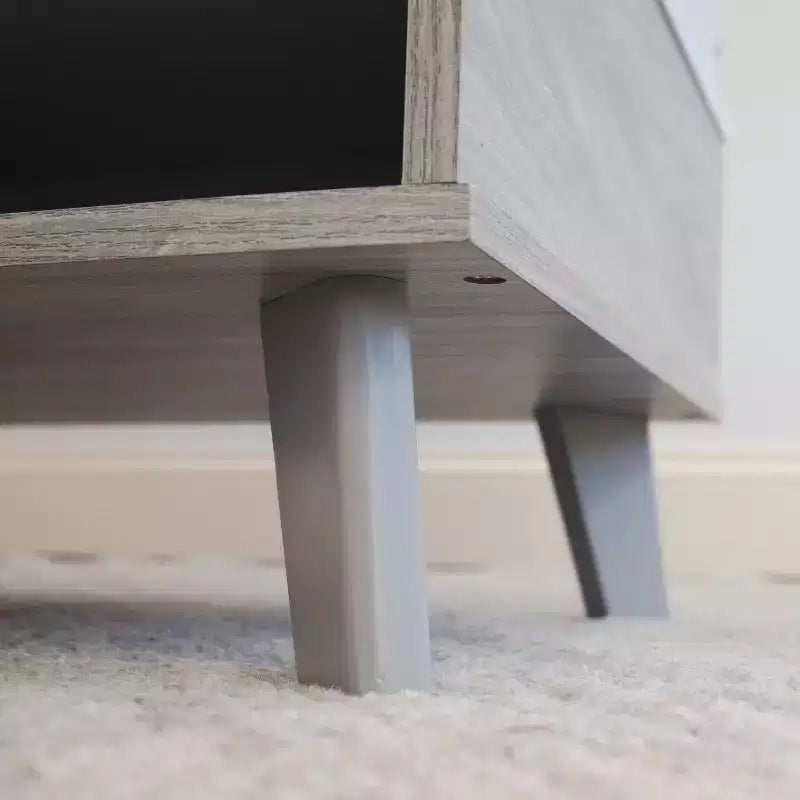 Humble Crew Morgan, Baule portagiochi per bambini con chiusura ammortizzata e ripiano portaoggetti, grigio: Organizzatore di giocattoli per bambini, libreria