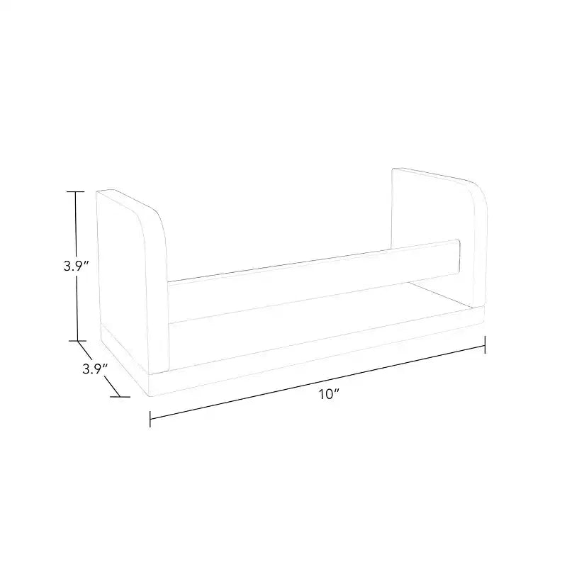 Set da 2 mensole galleggianti compatte RiverRidge Kids da 25,4 cm per cameretta/soggiorno/ufficio, colore bianco