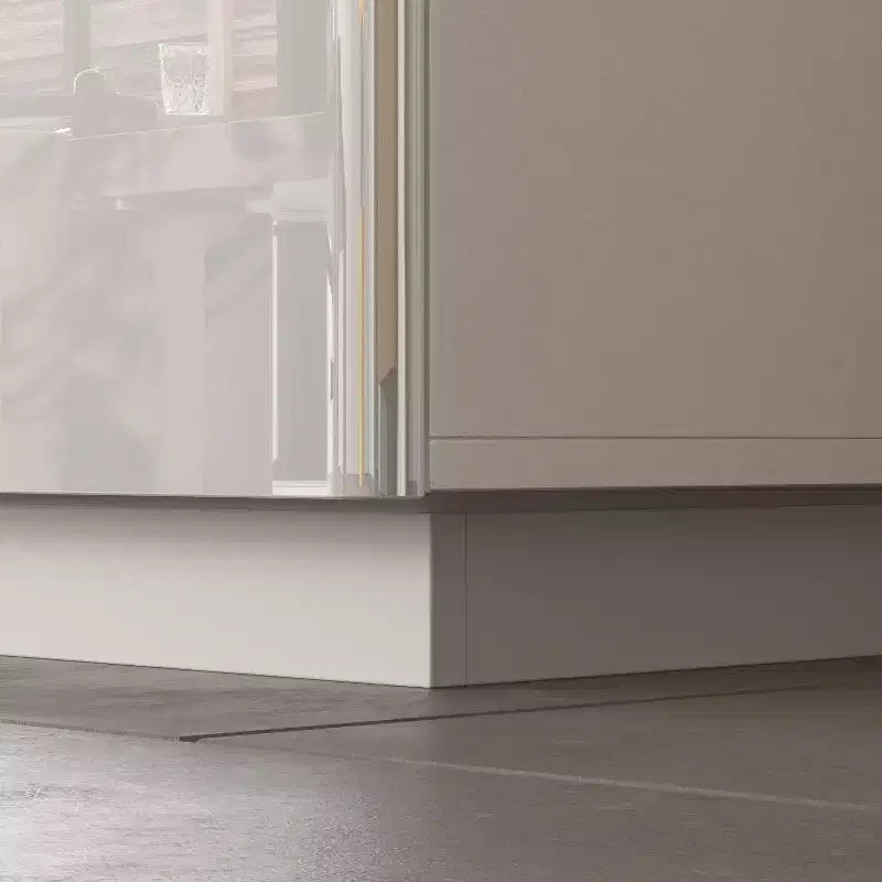 Mobile TV moderno lucido Famapy con cassetti e striscia luminosa inferiore per TV