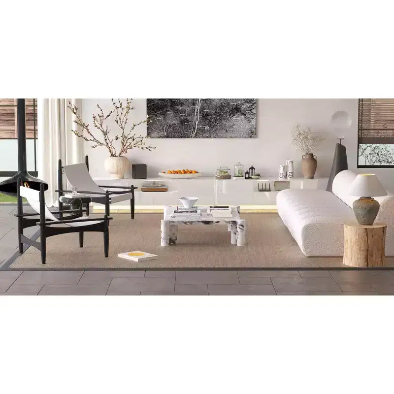 Mobile TV moderno lucido Famapy con cassetti e striscia luminosa inferiore per TV