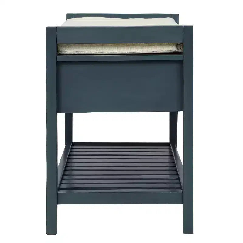 Panca contenitore Whisen multiuso da ingresso con cuscino rimovibile e cassetti