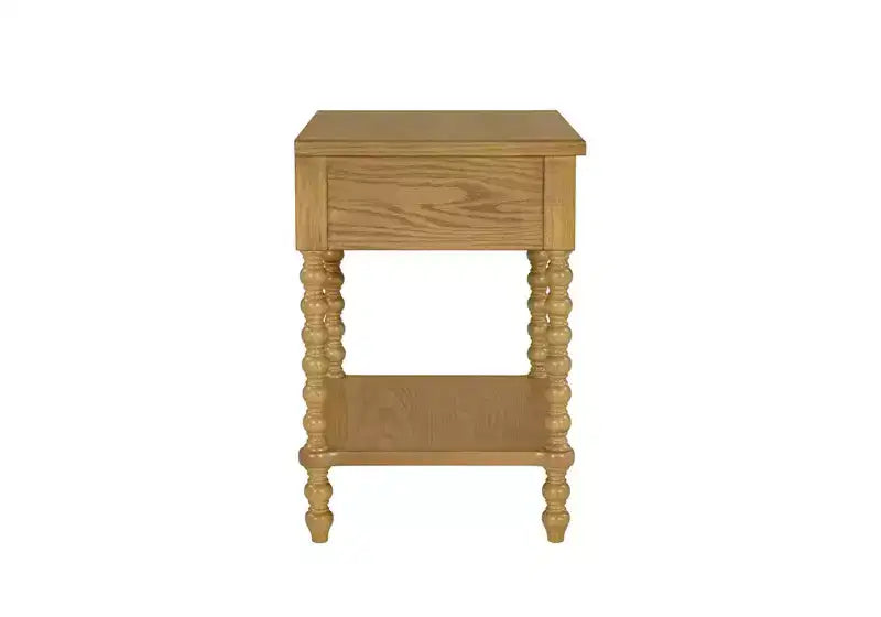 Christopher Knight Home Andy comodino 66 cm (altezza) in legno con gambe tornite, cassetto e ripiano