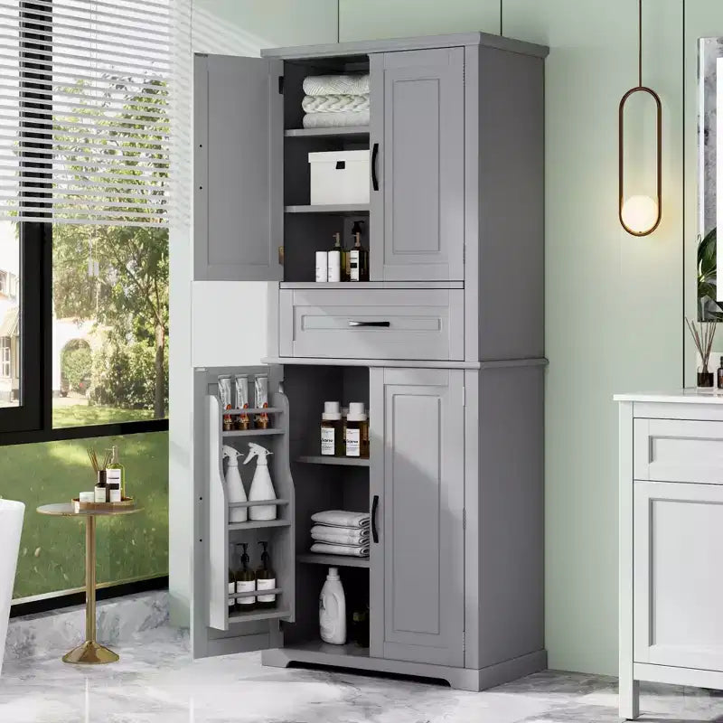 Christopher Knight Home Mobiletto da Bagno Moderno Ashbur con Cassetto e Ripiano Regolabile
