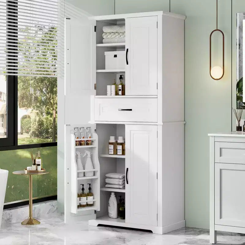 Christopher Knight Home Mobiletto da Bagno Moderno Ashbur con Cassetto e Ripiano Regolabile