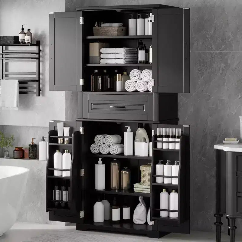 Christopher Knight Home Mobiletto da Bagno Moderno Ashbur con Cassetto e Ripiano Regolabile