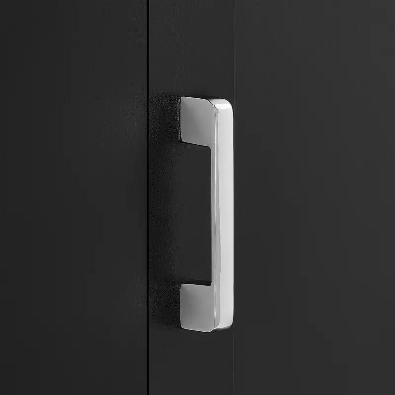 Mobiletto alto da bagno Whisen, Mobiletto indipendente con ganci e ripiani regolabili
