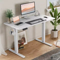 Ergonomic Height Adjustable Table with T-Shaped Metal Bracket Modern Computer Workstations