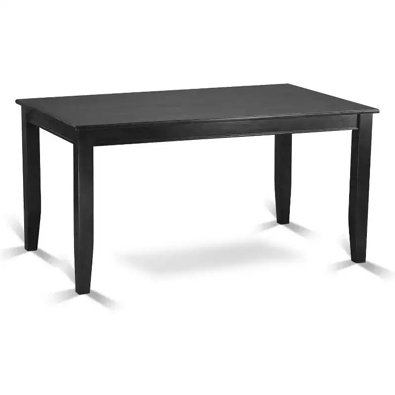 Set da pranzo moderno 5 pezzi Tavolo da cucina e 4 sedie nero
